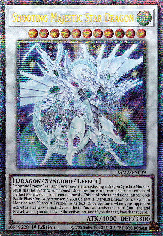 Shooting Majestic Star Dragon - DAMA-EN039 - Starlight Rare - 1st Edition