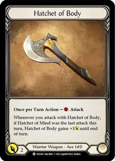 Hatchet of Body