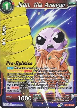 Jiren, the Avenger - BT14-018 - UC - Pre-release (Cross Spirit)