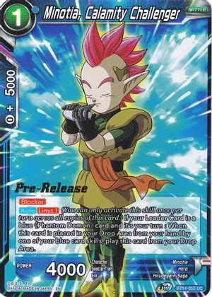 Minotia, Calamity Challenger - BT14-052 - UC - Pre-release (Cross Spirit)