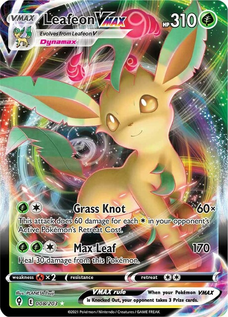 Leafeon VMAX - 008/203 - Ultra Rare