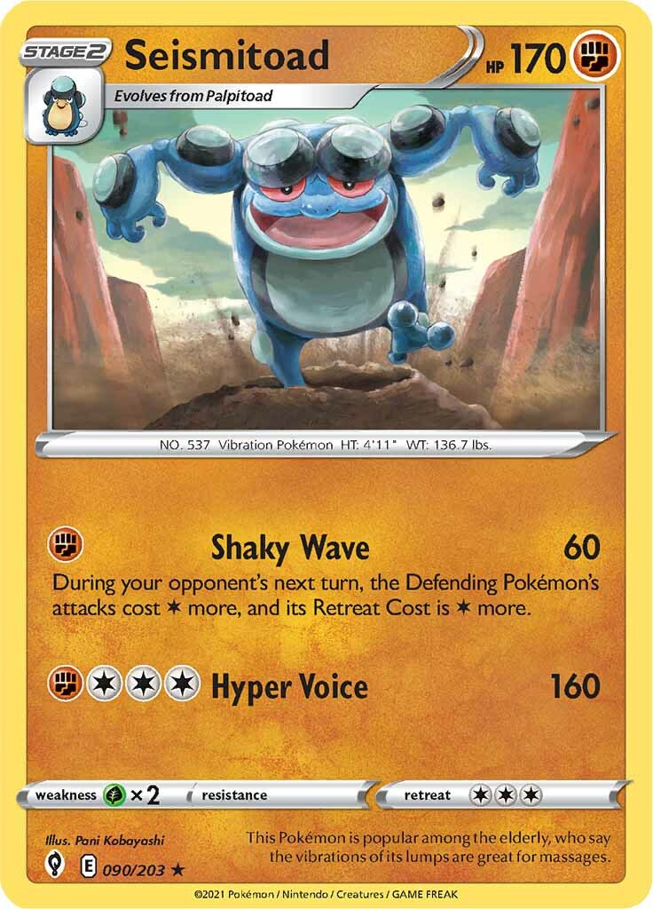 Seismitoad - 090/203 - Rare