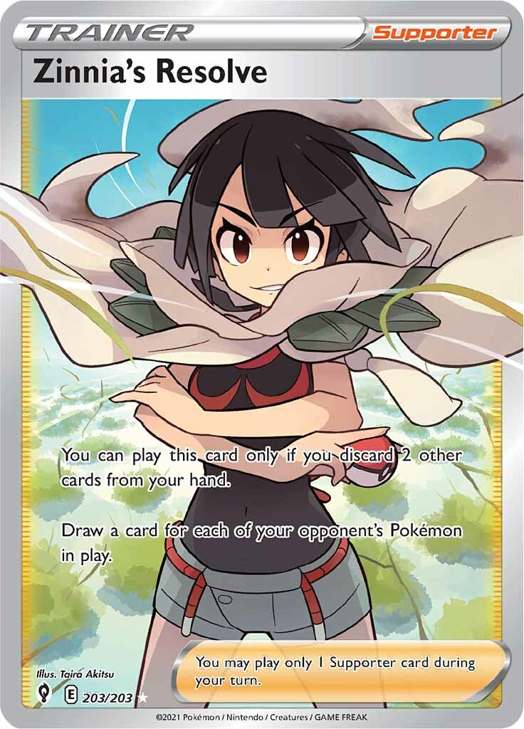 Zinnias Resolve - 203/203 - Full Art Ultra Rare