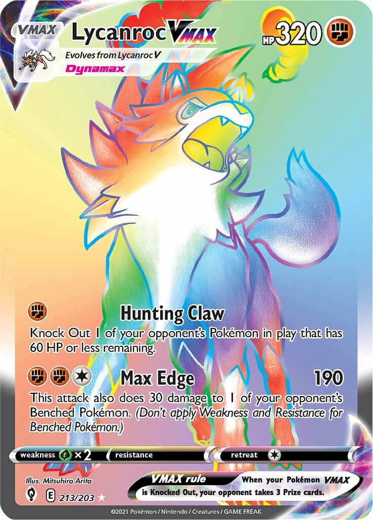 Lycanroc VMAX - 213/203 - Secret Rare