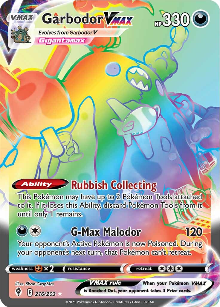 Garbodor VMAX - 216/203 - Secret Rare