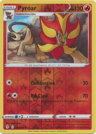 Pyroar - 023/203 - Uncommon - Reverse Holo