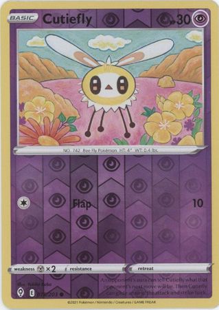 Cutiefly - 078/203 - Common - Reverse Holo Cutiefly - 078/203 - Common - Reverse Holo