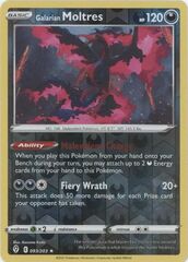 Galarian Moltres - 093/203 - Holo Rare - Reverse Holo