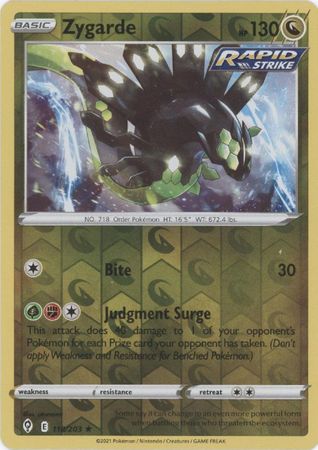 Zygarde - 118/203 - Holo Rare - Reverse Holo