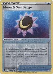 Moon & Sun Badge - 151/203 - Uncommon - Reverse Holo