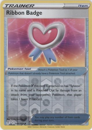 Ribbon Badge - 155/203 - Uncommon - Reverse Holo