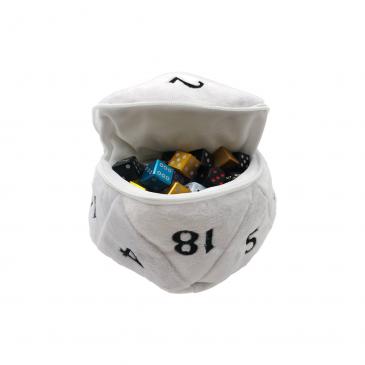 Ultra Pro - D20 Plush Dice Bag - White
