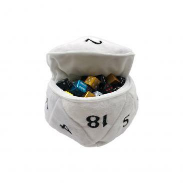 Ultra Pro - D20 Plush Dice Bag - White