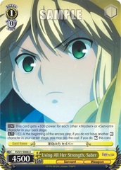 Using All Her Strength, Saber - FS/S77-E008 - U