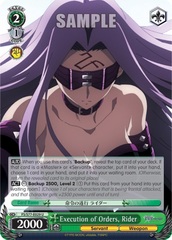 Execution of Orders, Rider - FS/S77-E029 - U
