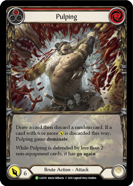 Pulping (Red) - Rainbow Foil (Extended Art)