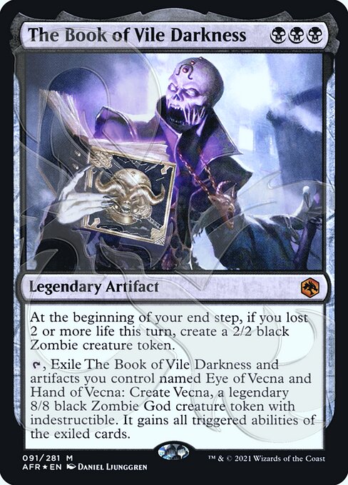 The Book of Vile Darkness - Ampersand Foil