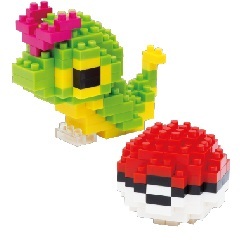 Pokemon Nanoblock - Caterpie & Poke Ball