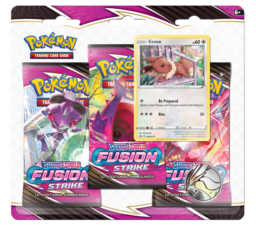 Pokemon - Sword & Shield - Fusion Strike 3-Booster Blister - Eevee