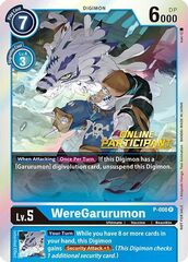 WereGarurumon - P-008 - P (2021 Championship Online Regional) (Online Participant) - Foil