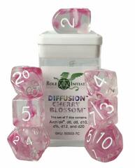 Set of 7 Dice: Diffusion Cherry Blossom w/ Archd4