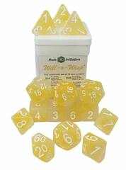 Set of 15 Dice: Will-o-Wisp w/ White Numbers