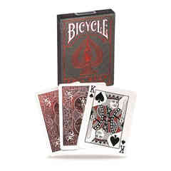 Bicycle Playing Cards: Metalluxe Red-Black