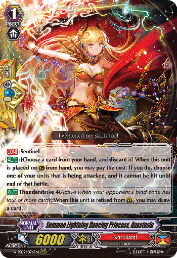 Summon Lightning Dancing Princess, Anastasia - V-SS09/076EN - RRR
