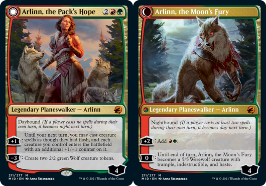 Arlinn, the Packs Hope // Arlinn, the Moons Fury - Foil