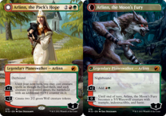 Arlinn, the Pack's Hope // Arlinn, the Moon's Fury - Foil - Borderless