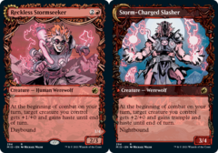 Reckless Stormseeker // Storm-Charged Slasher - Foil - Showcase