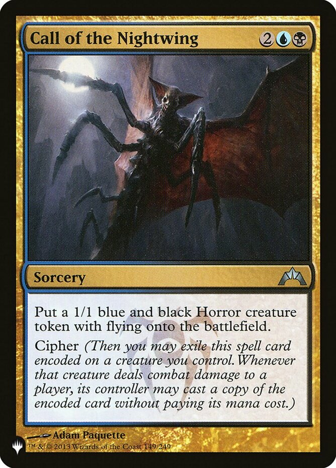 mtg gatecrash card list MTG-4x-Near Mint, English-Call of the Nightwing - The List - Gatecrash-The  List