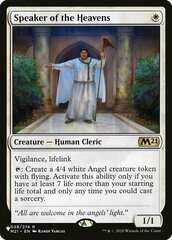 Speaker of the Heavens (PAGL) - The List