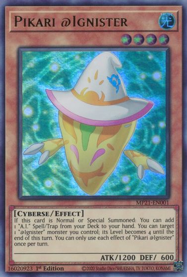 Pikari @Ignister - MP21-EN001 - Ultra Rare - 1st Edition