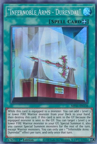 Infernoble Arms - Durendal - MP21-EN136 - Super Rare - 1ere edition // 2021 Tin of Ancient Battles Infernoble Arms - Durendal - MP21-EN136 - Super Rare - 1ere edition // 2021 Tin of Ancient Battles
