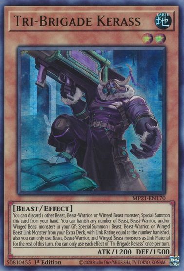 Tri-Brigade Kerass - MP21-EN170 - Ultra Rare - 1st Edition