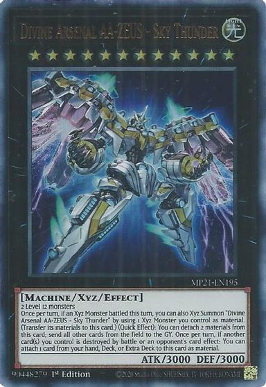 Divine Arsenal AA-ZEUS - Sky Thunder - MP21-EN195 - Ultra Rare - 1st Edition