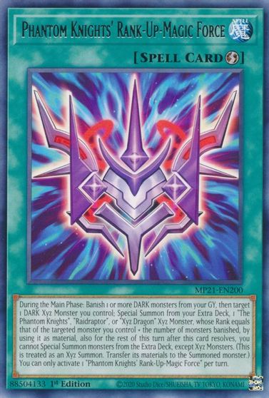 Phantom Knights Rank-Up-Magic Force - MP21-EN200 - Rare - 1st Edition