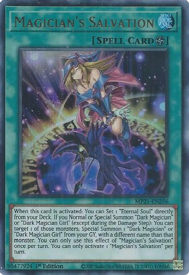 Magicians Salvation - MP21-EN256 - Ultra Rare - 1st Edition