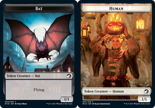 Bat Token // Human Token - Foil