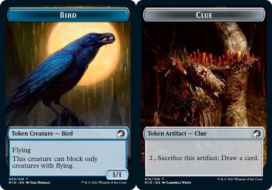 Bird Token // Clue Token - Foil