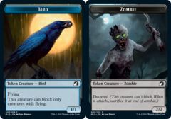 Bird (003) // Zombie (005) Double-Sided Token - Foil