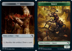 Clue (16) // Insect (009) Double-sided Token - Foil