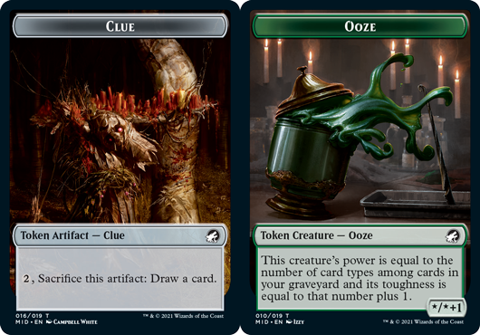 Clue Token // Ooze Token - Foil