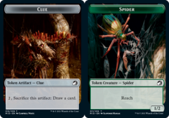 Clue (16) // Spider (011) Double-sided Token - Foil