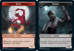 Zombie (005) // Devil (006) Double-sided Token - Foil