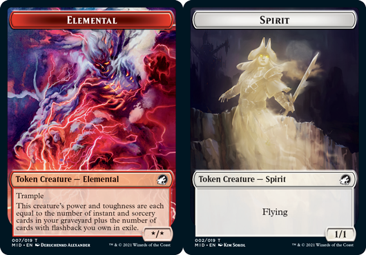 Elemental Token // Spirit Token - Foil