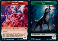 Elemental Token // Wolf Token - Foil