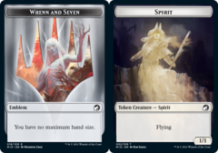 Emblem - Wrenn and Seven // Spirit Token - Foil