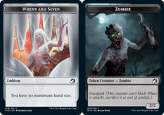 Emblem - Wrenn and Seven // Zombie Token (005) - Foil